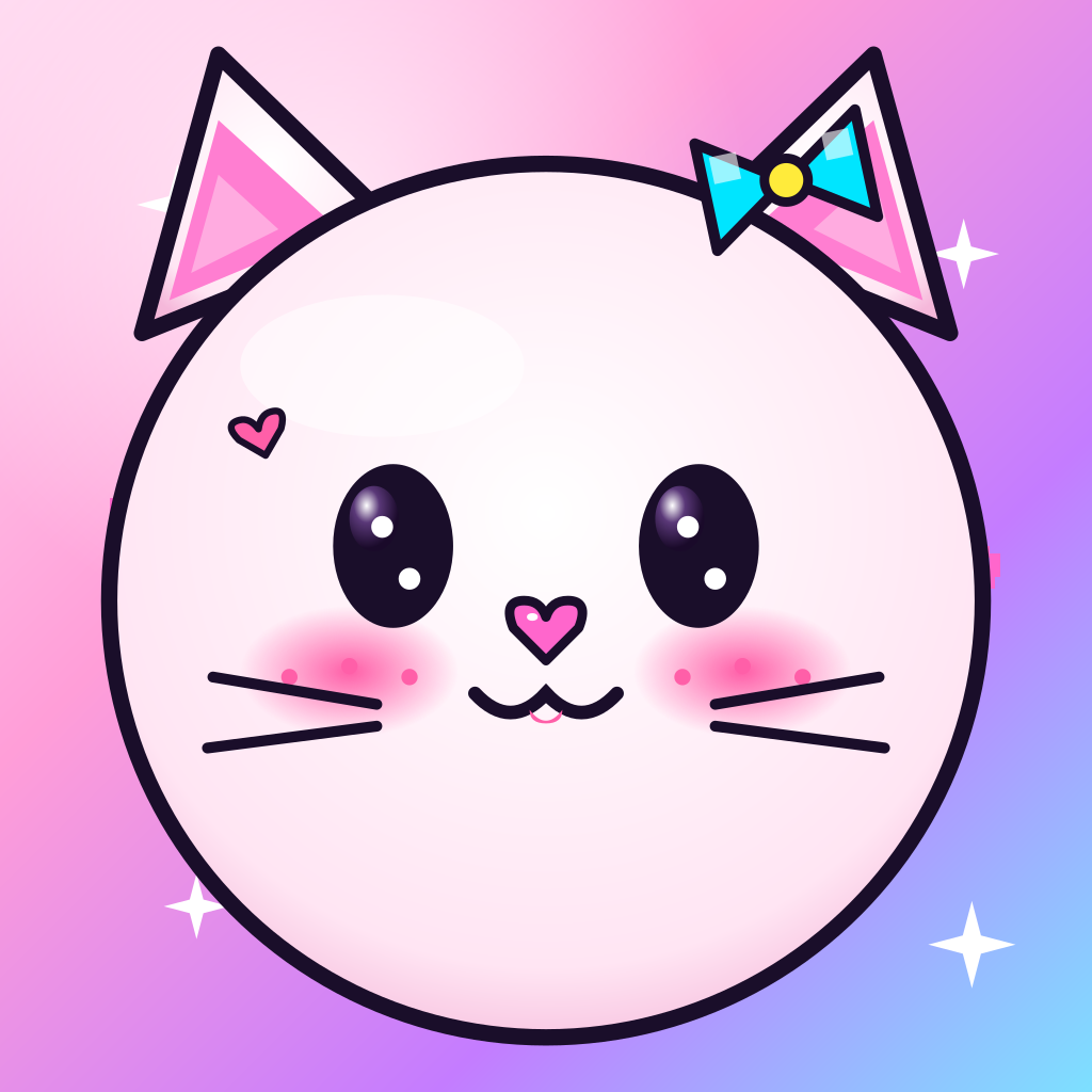 NEKO mascot — kawaii cat